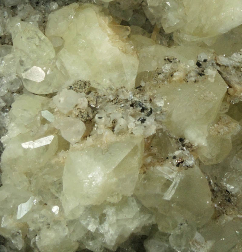 Datolite with Stilbite and Quartz from Prospect Park Quarry, Prospect Park, Passaic County, New Jersey