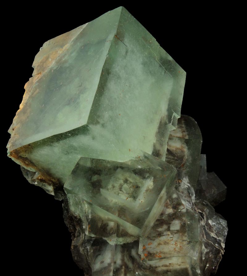 Fluorite (zoned phantom-growth) from Yaogangxian Mine, Nanling Mountains, Hunan, China