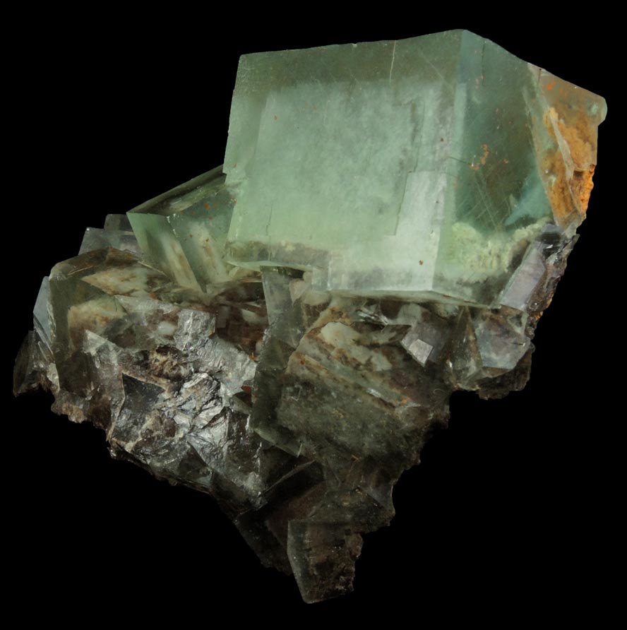 Fluorite (zoned phantom-growth) from Yaogangxian Mine, Nanling Mountains, Hunan, China