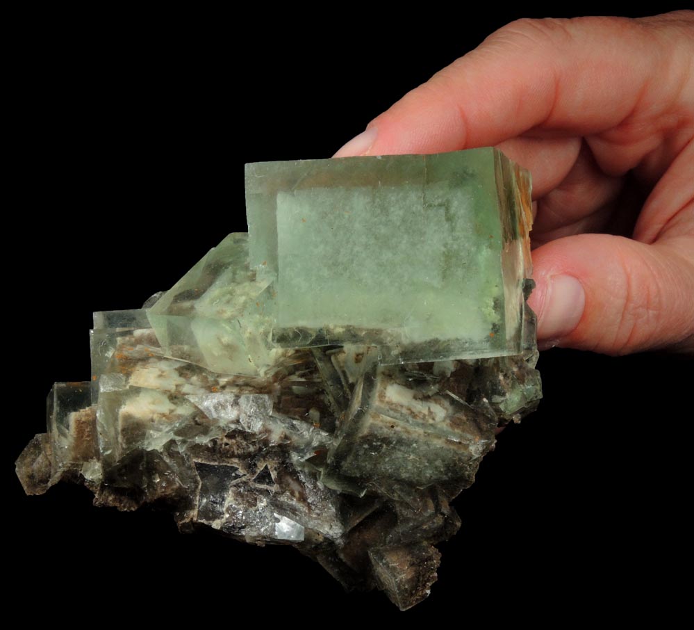 Fluorite (zoned phantom-growth) from Yaogangxian Mine, Nanling Mountains, Hunan, China