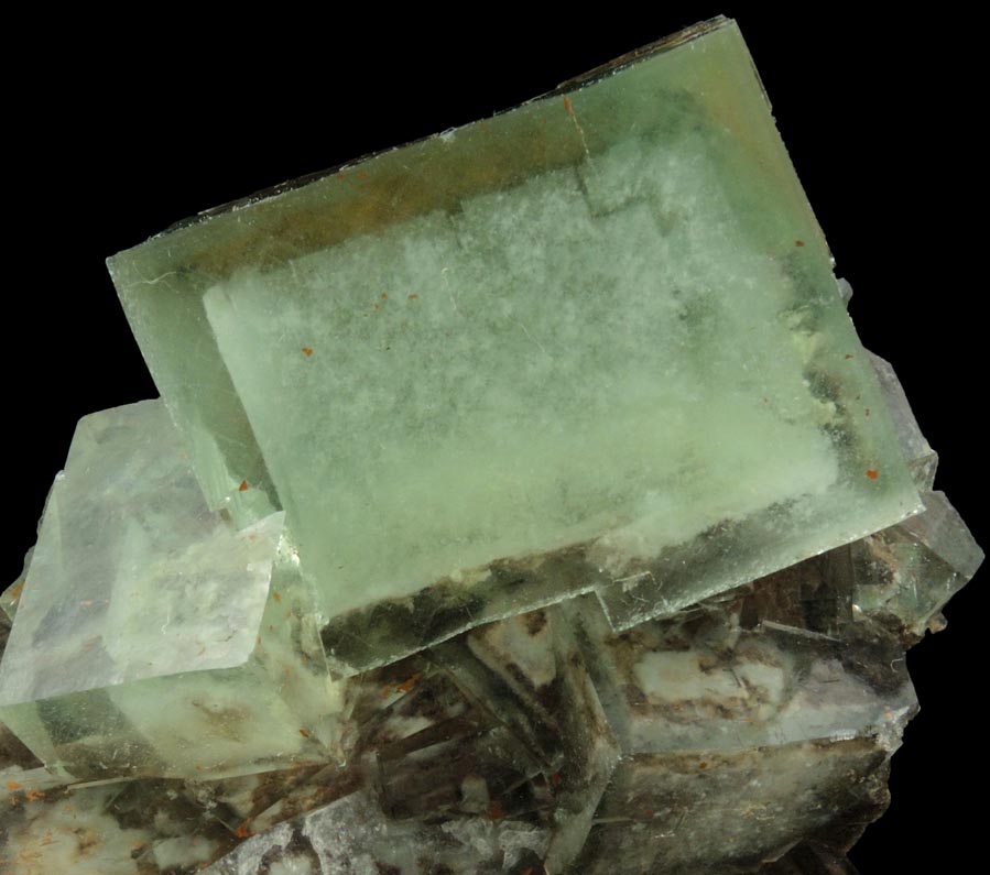 Fluorite (zoned phantom-growth) from Yaogangxian Mine, Nanling Mountains, Hunan, China