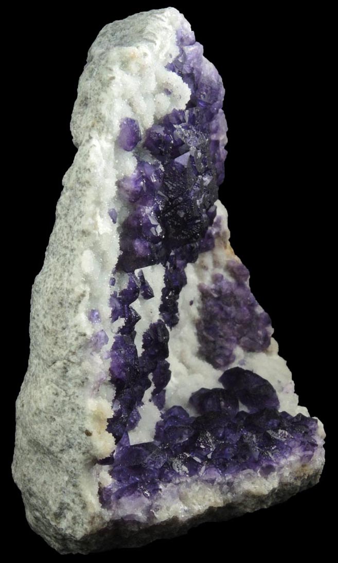 Fluorite over Quartz from Tounfit, Boumia, Khnifra, Mekns-Tafilalet, Morocco