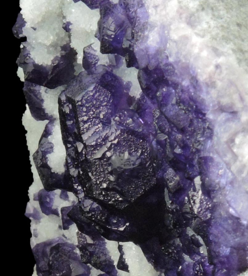 Fluorite over Quartz from Tounfit, Boumia, Khnifra, Mekns-Tafilalet, Morocco