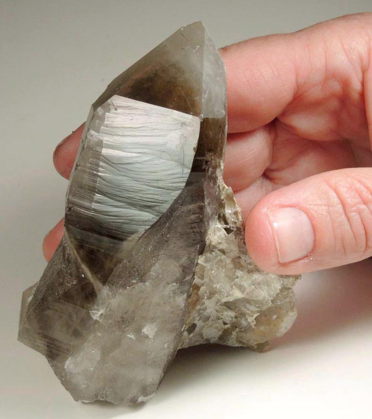 Quartz var. Smoky Quartz from North Moat Mountain, Bartlett, Carroll County, New Hampshire