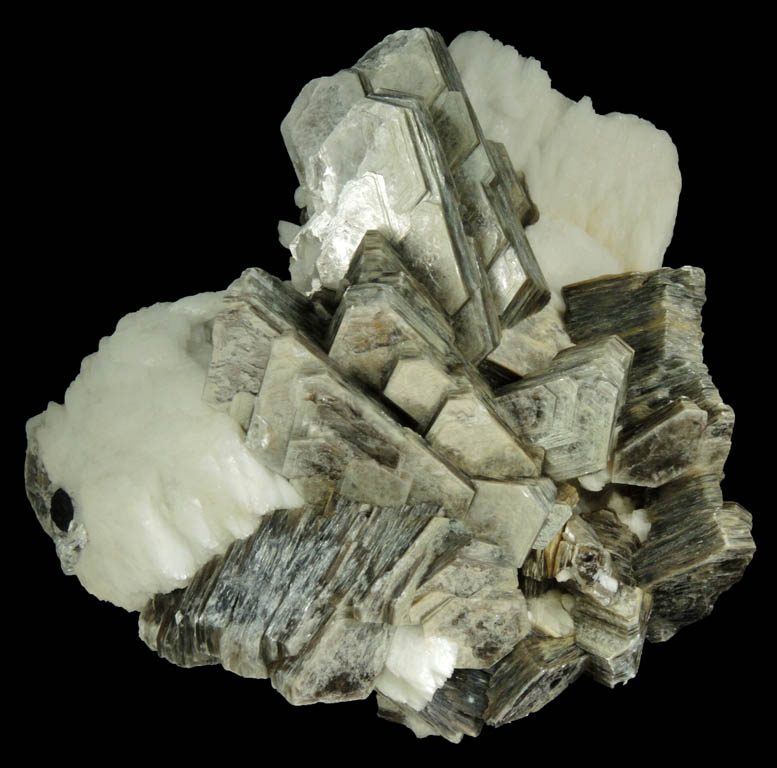 Fluorapatite, Muscovite, Albite, Hyalite Opal from Dassu, Braldu Valley, Baltistan, Gilgit-Baltistan, Pakistan