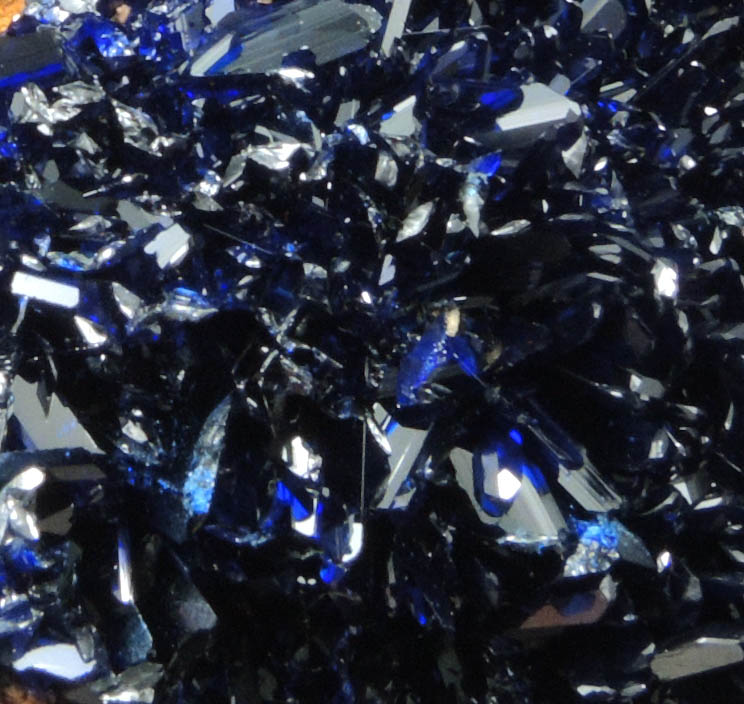 Azurite on sulfide-rich matrix from Tsumeb Mine, Otavi-Bergland District, Oshikoto, Namibia