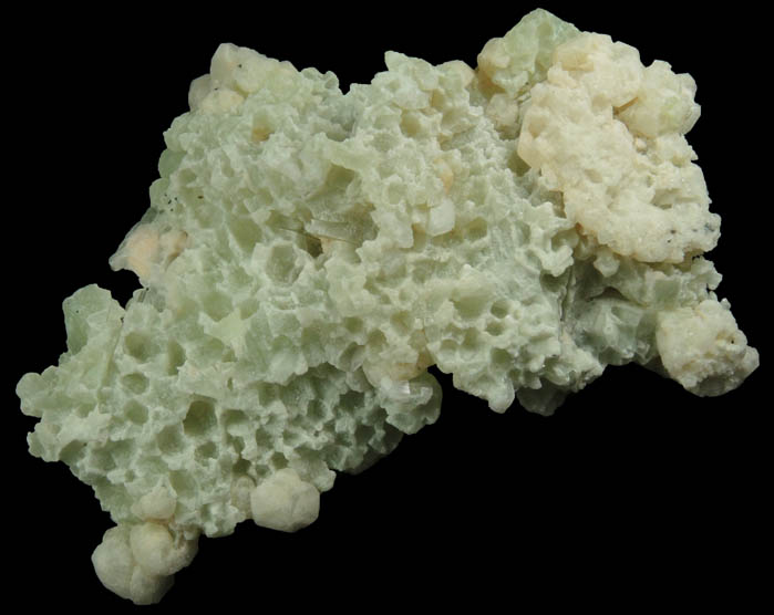 Analcime over Prehnite from Summit Quarry, Union County, New Jersey