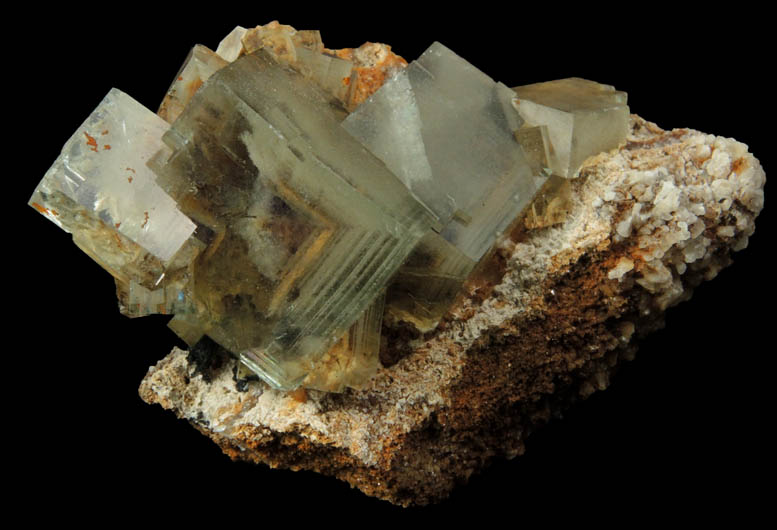 Fluorite (with phantom-growth zoning) from Yaogangxian Mine, Nanling Mountains, Hunan, China