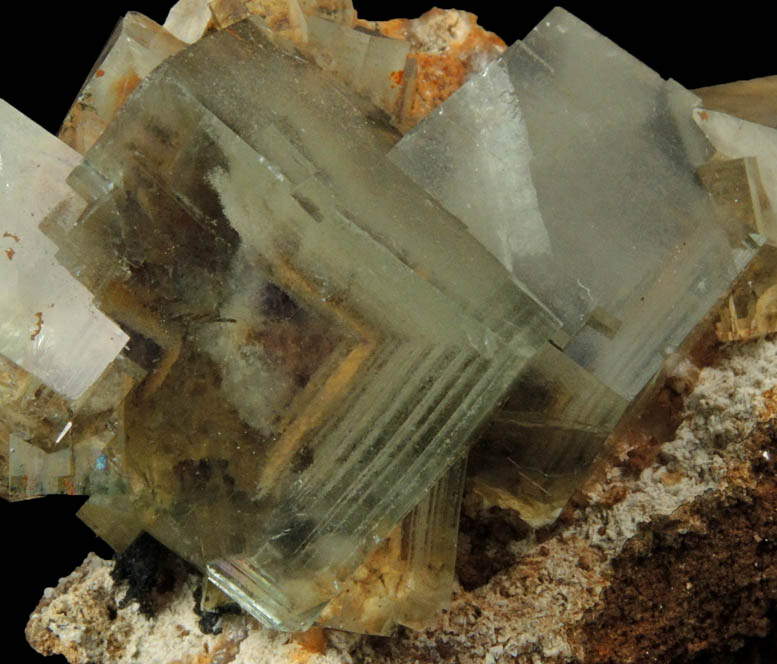 Fluorite (with phantom-growth zoning) from Yaogangxian Mine, Nanling Mountains, Hunan, China