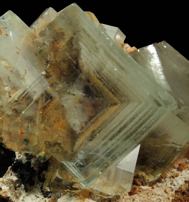 Fluorite (with phantom-growth zoning) from Yaogangxian Mine, Nanling Mountains, Hunan, China