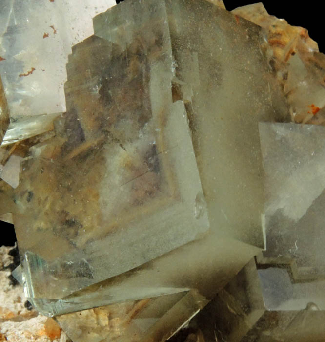 Fluorite (with phantom-growth zoning) from Yaogangxian Mine, Nanling Mountains, Hunan, China