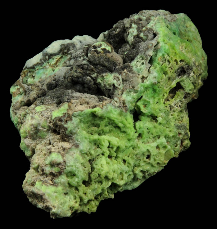 Phosphohedyphane with Mottramite and Apatite from Cove Vein, Whytes Cleuch, Wanlockhead, Dumfriesshire, Scotland
