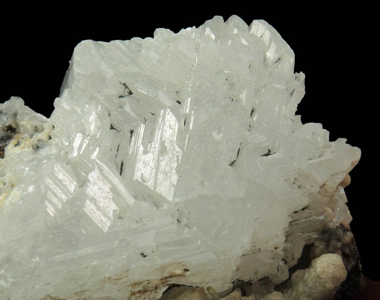 Cerussite (twinned crystals) with minor Galena from Tsumeb Mine, Otavi-Bergland District, Oshikoto, Namibia