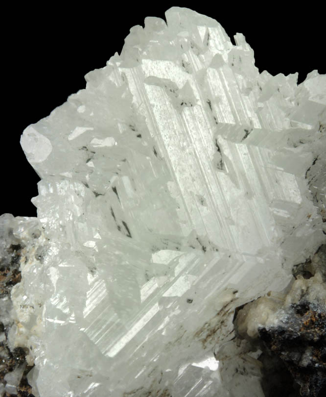 Cerussite (twinned crystals) with minor Galena from Tsumeb Mine, Otavi-Bergland District, Oshikoto, Namibia