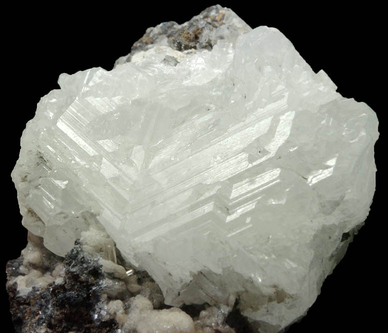 Cerussite (twinned crystals) with minor Galena from Tsumeb Mine, Otavi-Bergland District, Oshikoto, Namibia