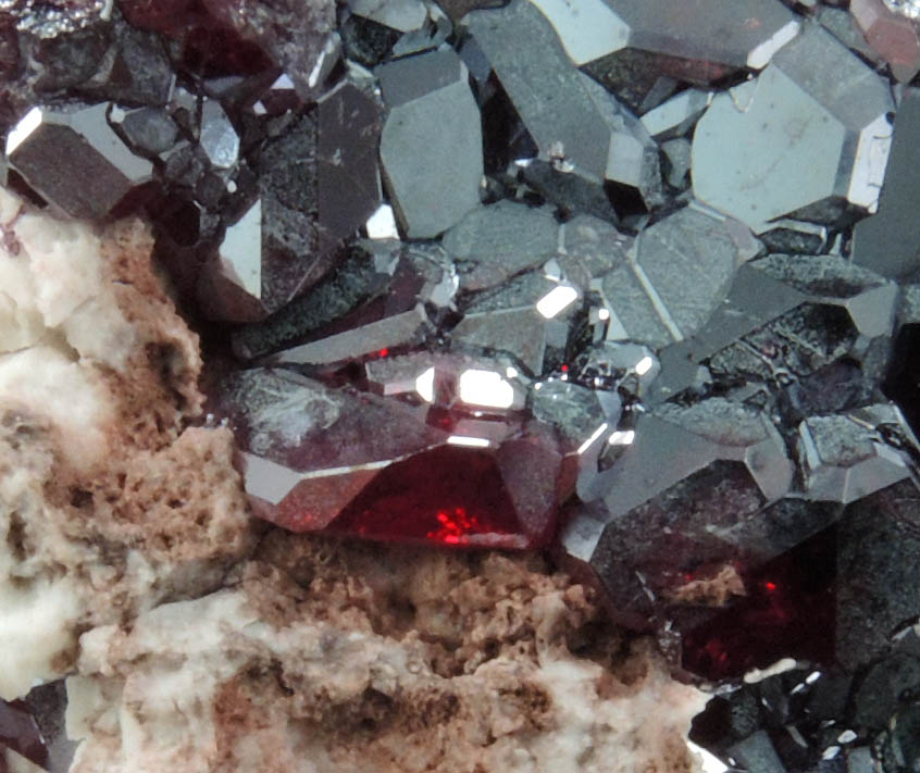 Cuprite from Milpillas Mine, Cuitaca, Sonora, Mexico