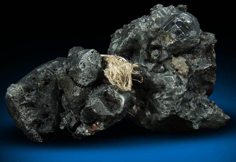 Acanthite with Native Silver from Xiaoqinggou, Datong, Shanxi, China