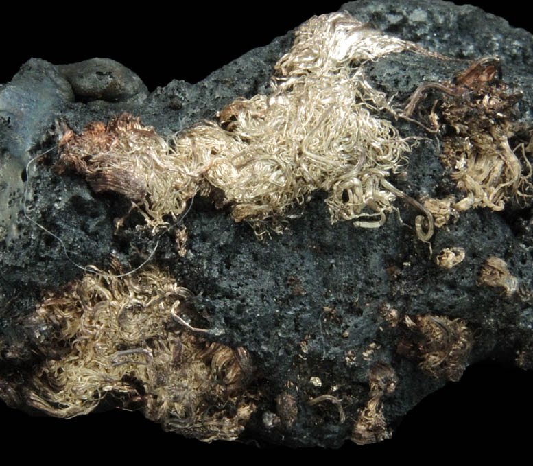 Acanthite with Native Silver from Xiaoqinggou, Datong, Shanxi, China