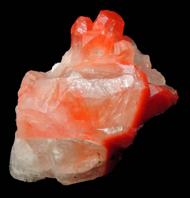 Calcite with Cuprite var. Chalcotrichite inclusions from New Cornelia Mine, Ajo, Pima County, Arizona