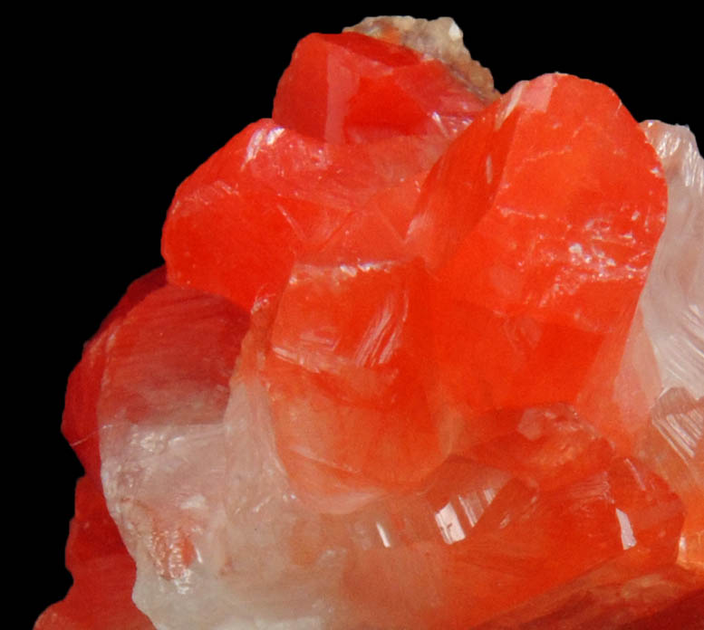 Calcite with Cuprite var. Chalcotrichite inclusions from New Cornelia Mine, Ajo, Pima County, Arizona