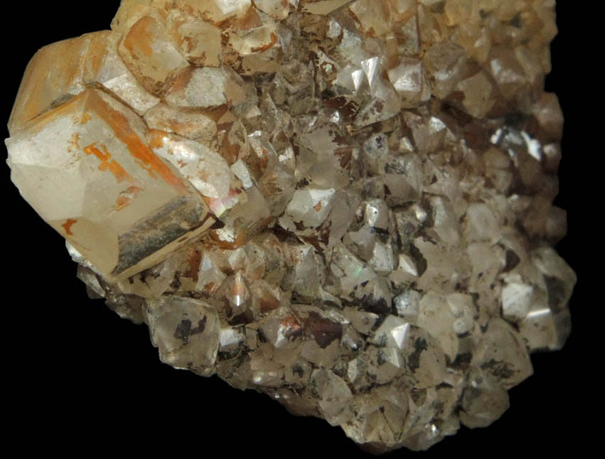 Calcite with Todorokite from Medford Quarry, Carroll County, Maryland