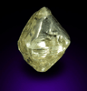 Diamond (1.99 carat superb cuttable gem-grade yellow complex diamond) from Matto Grosso, Brazil