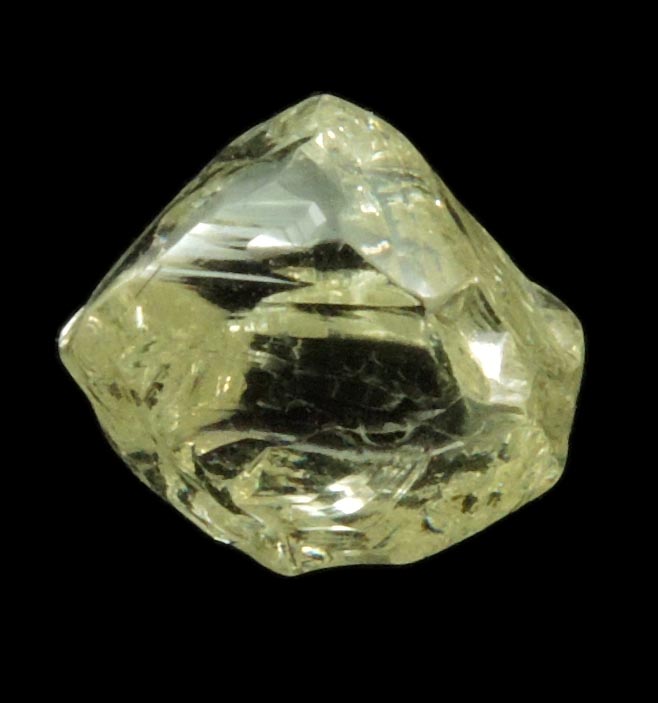 Diamond (1.99 carat superb cuttable gem-grade yellow complex diamond) from Matto Grosso, Brazil