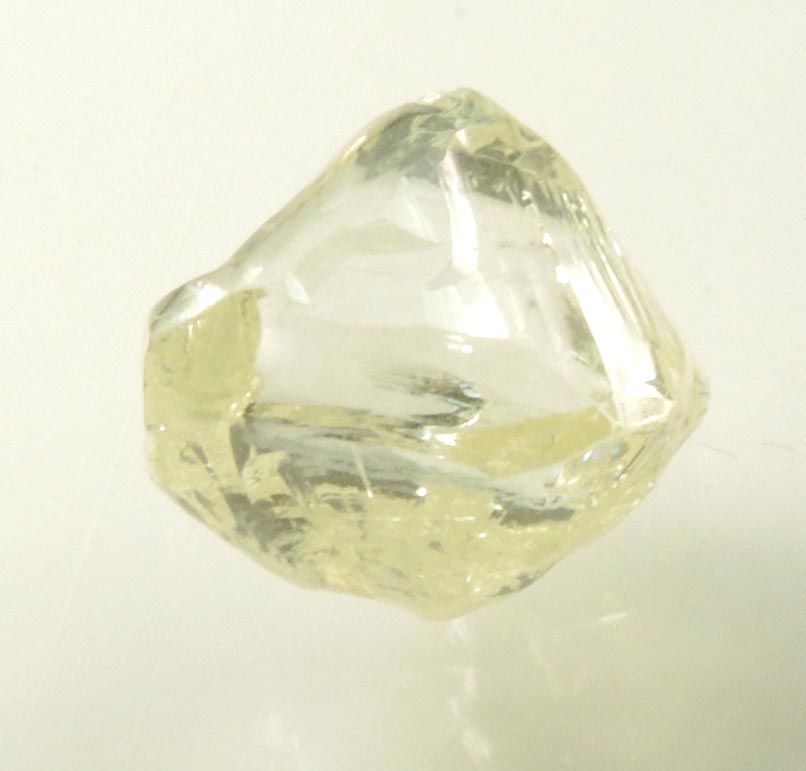 Diamond (1.99 carat superb cuttable gem-grade yellow complex diamond) from Matto Grosso, Brazil