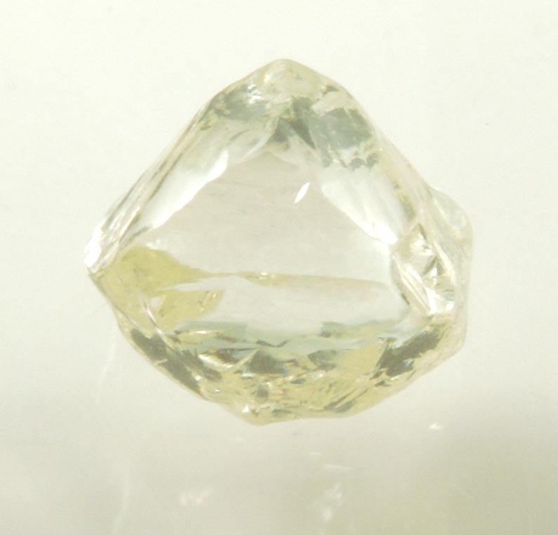 Diamond (1.99 carat superb cuttable gem-grade yellow complex diamond) from Matto Grosso, Brazil