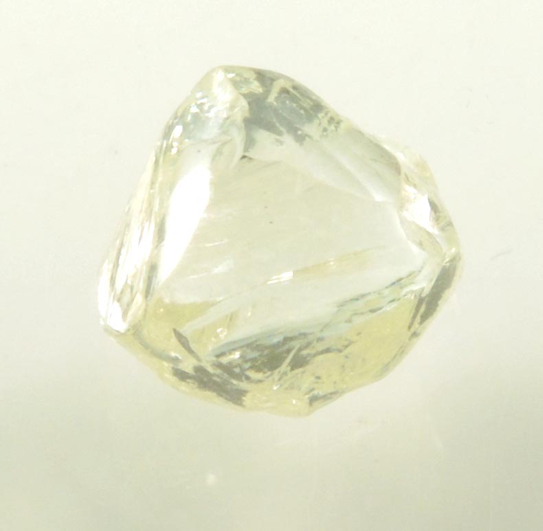 Diamond (1.99 carat superb cuttable gem-grade yellow complex diamond) from Matto Grosso, Brazil