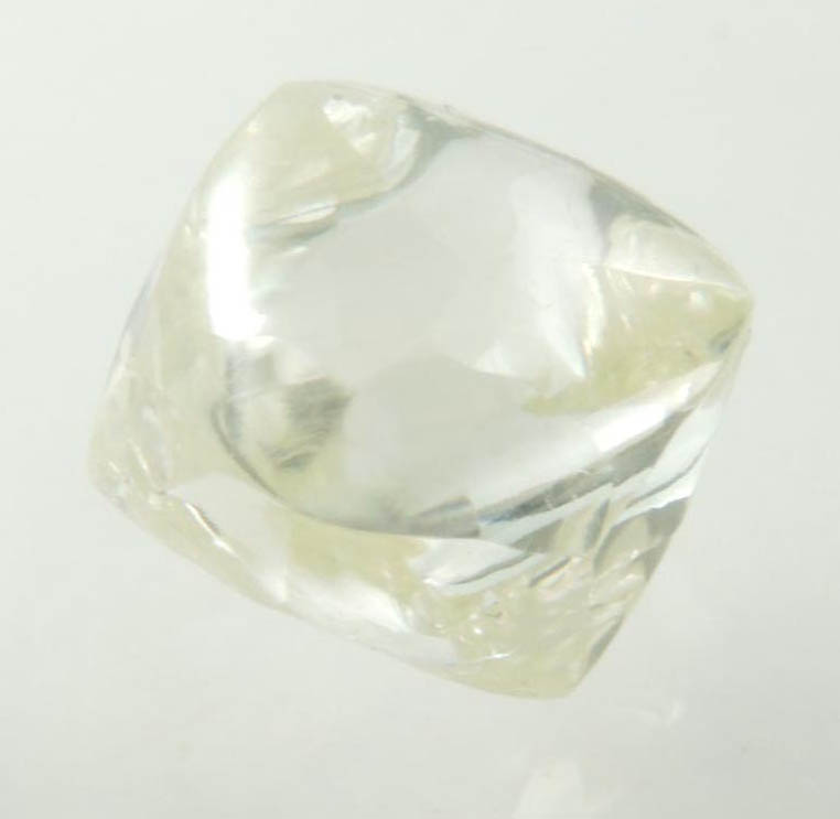 Diamond (2.32 carat superb cuttable gem-grade pale-yellow octahedral diamond) from Almazy Anabara Mine, Sakha Republic, Siberia, Russia