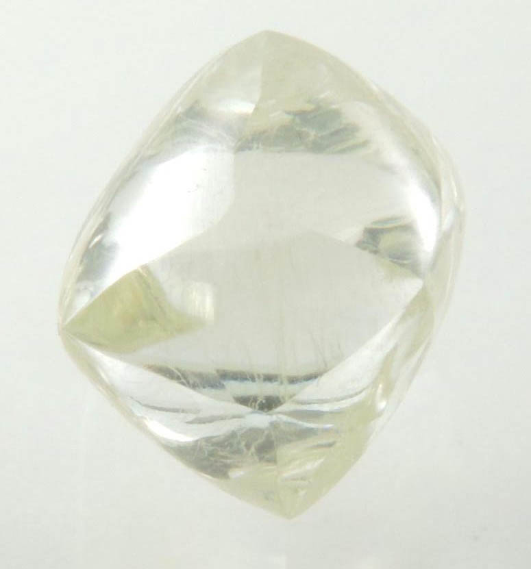 Diamond (2.32 carat superb cuttable gem-grade pale-yellow octahedral diamond) from Almazy Anabara Mine, Sakha Republic, Siberia, Russia