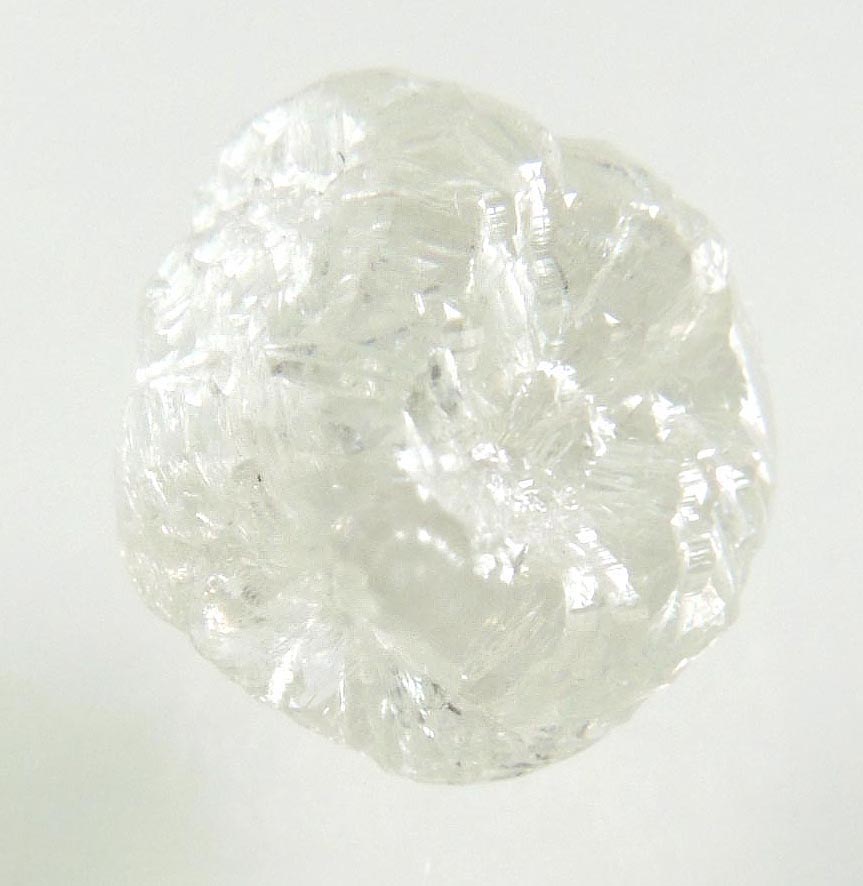 Diamond (2.41 carat pale-gray cavernous cubic uncut rough diamond) from Diavik Mine, East Island, Lac de Gras, Northwest Territories, Canada