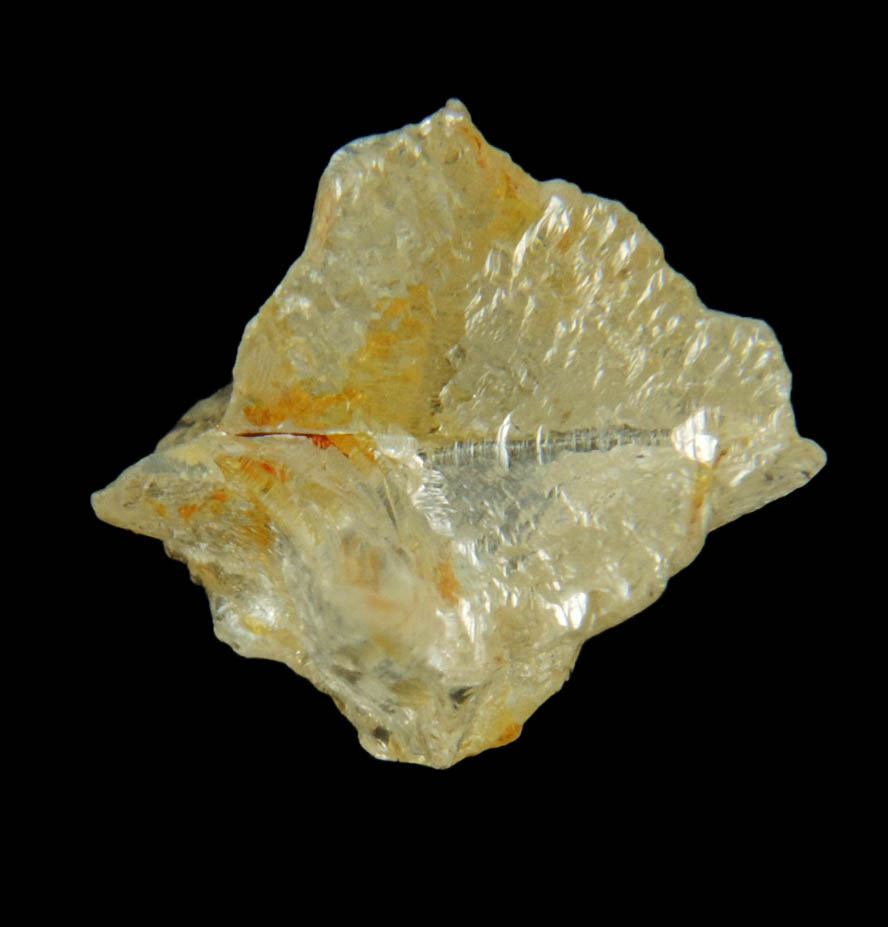 Diamond (2.50 carat yellow cavernous cubic rough diamond) from Democratic Republic of the Congo