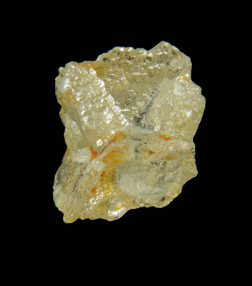 Diamond (2.50 carat yellow cavernous cubic rough diamond) from Democratic Republic of the Congo