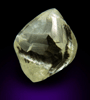 Diamond (2.25 carat superb gem-quality cuttable pale-yellow octahedral diamond) from Almazy Anabara Mine, Sakha (Yakutia) Republic, Siberia, Russia