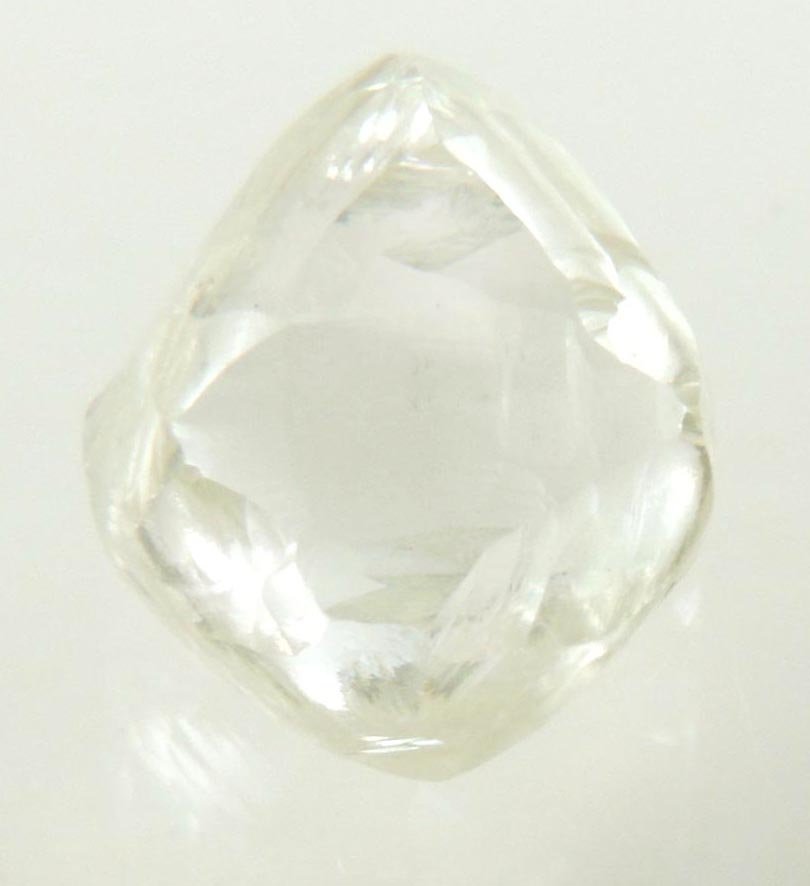 Diamond (2.25 carat superb gem-quality cuttable pale-yellow octahedral diamond) from Almazy Anabara Mine, Sakha (Yakutia) Republic, Siberia, Russia