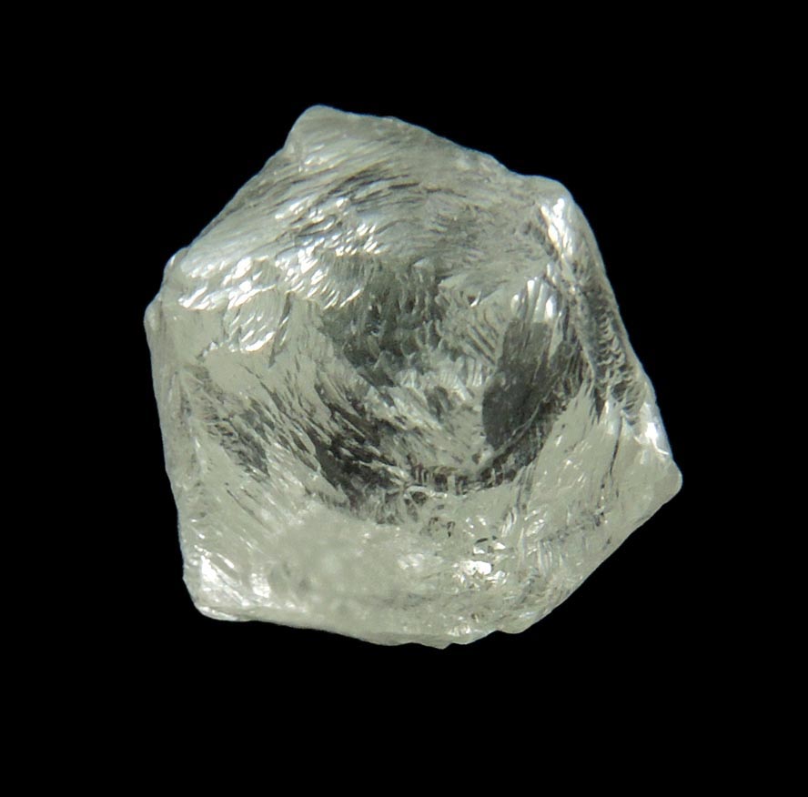 Diamond (2.17 carat superb gem-grade cuttable colorless Star-of-David twinned uncut diamonds) from Orapa Mine, south of the Makgadikgadi Pans, Botswana