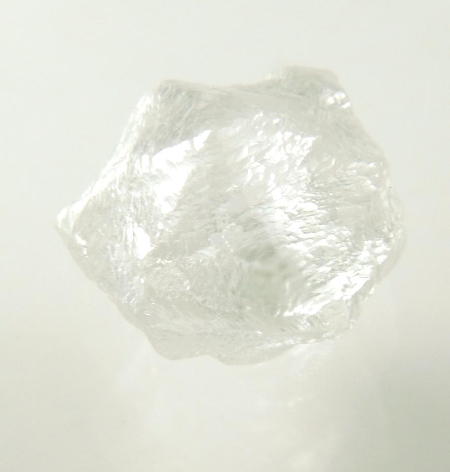 Diamond (2.17 carat superb gem-grade cuttable colorless Star-of-David twinned uncut diamonds) from Orapa Mine, south of the Makgadikgadi Pans, Botswana
