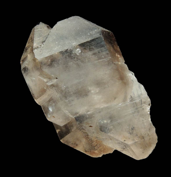 Quartz var. Smoky Quartz from Mount Marie Quarry, 7.5 km southeast of Paris Hill, Oxford County, Maine