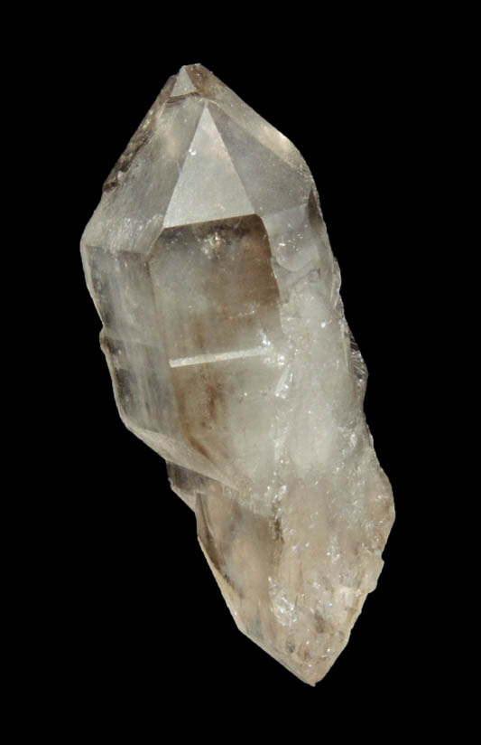 Quartz var. Smoky Quartz from Mount Marie Quarry, 7.5 km southeast of Paris Hill, Oxford County, Maine