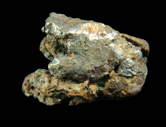 Silver and Copper var. Half-breed from Keweenaw Peninsula Copper District, Michigan