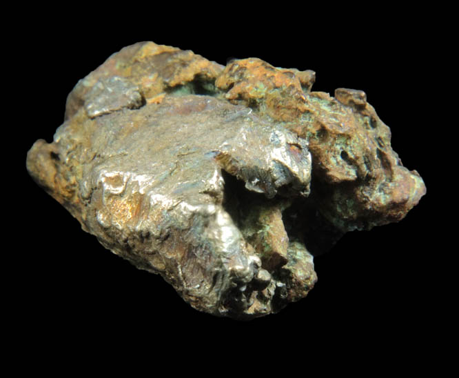 Silver and Copper var. Half-breed from Keweenaw Peninsula Copper District, Michigan