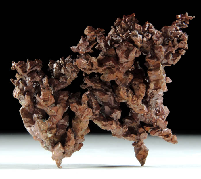 Copper (Spinel Law twinned native copper crystals) from Bou Nahas, Oumjrane, Alnif, Errachidia, Morocco