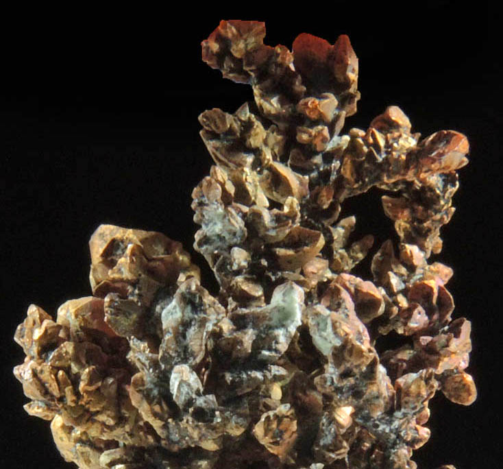 Copper (naturally crystallized native copper) from Itauz Mine, Karaganda Oblast', Kazakhstan