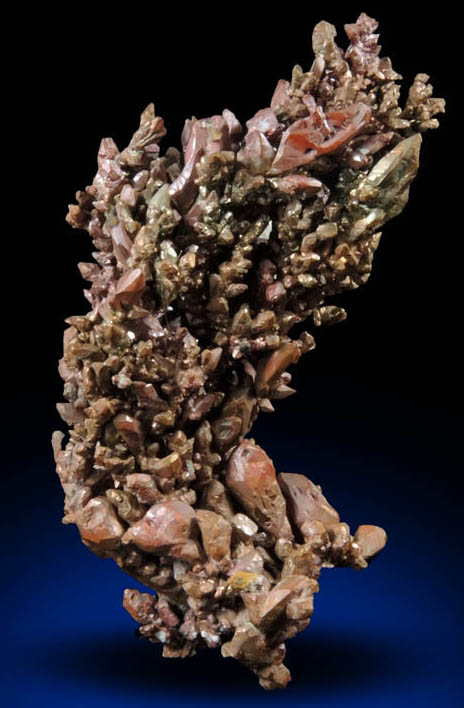 Copper (Spinel Law twinned native copper crystals) from Bou Nahas, Oumjrane, Alnif, Errachidia, Morocco