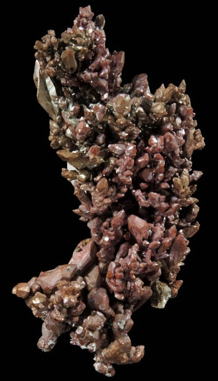 Copper (Spinel Law twinned native copper crystals) from Bou Nahas, Oumjrane, Alnif, Errachidia, Morocco