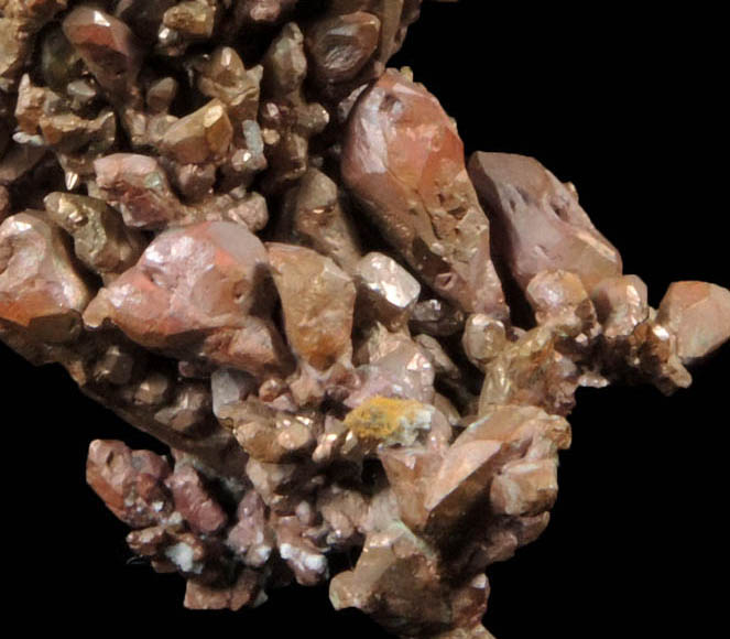 Copper (Spinel Law twinned native copper crystals) from Bou Nahas, Oumjrane, Alnif, Errachidia, Morocco