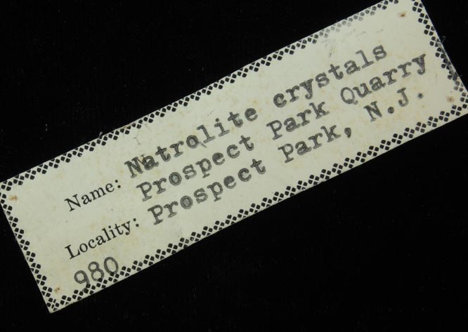 Natrolite, Prehnite, Analcime, Calcite, Apophyllite from Prospect Park Quarry, Prospect Park, Passaic County, New Jersey