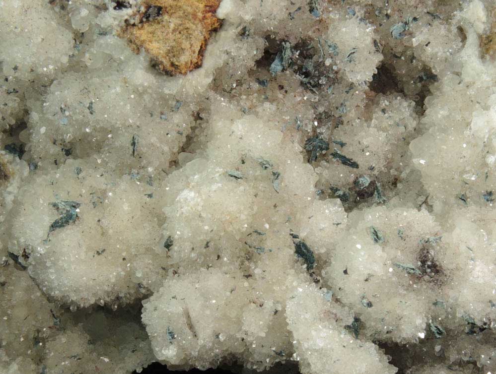 Apophyllite and Babingtonite with Actinolite alteration on Quartz pseudomorphs after Anhydrite from Prospect Park Quarry, Prospect Park, Passaic County, New Jersey